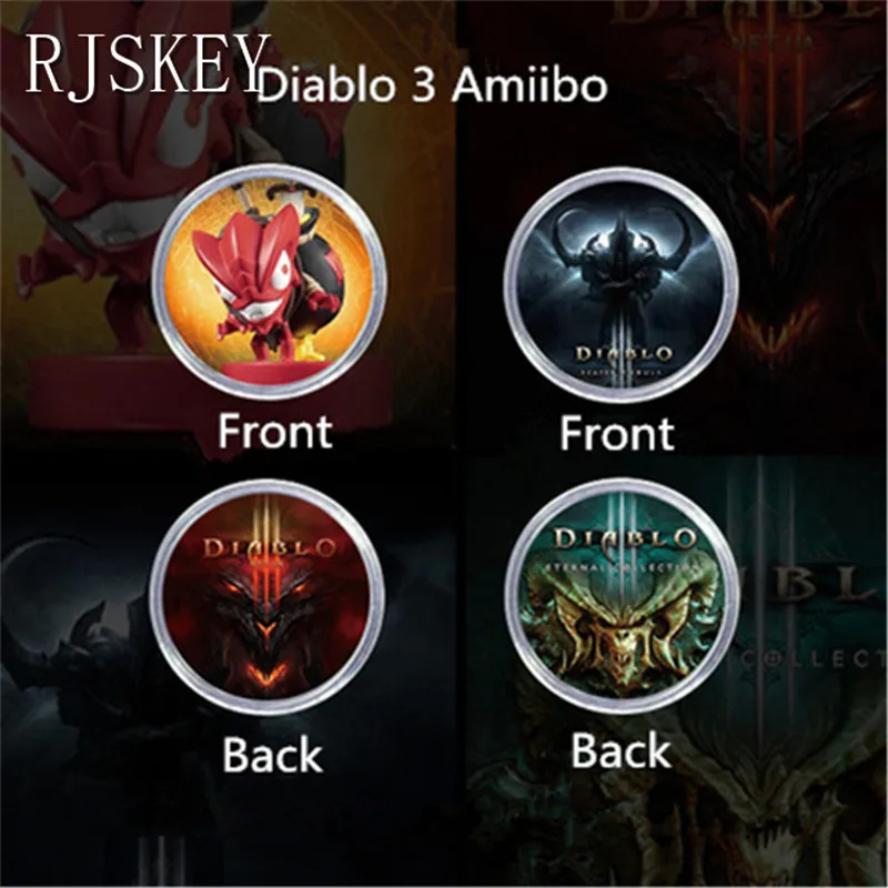 2Pcs Diablo 3 Полный набор 20 шт./компл. Mario Kart 8 NFC карта для Amiibo Коллекционная монета бирка Ntag215 печатная наклейка NFC бирка NS/Switch/WiiU Быстрая - Цвет: 2Pcs Diablo 3