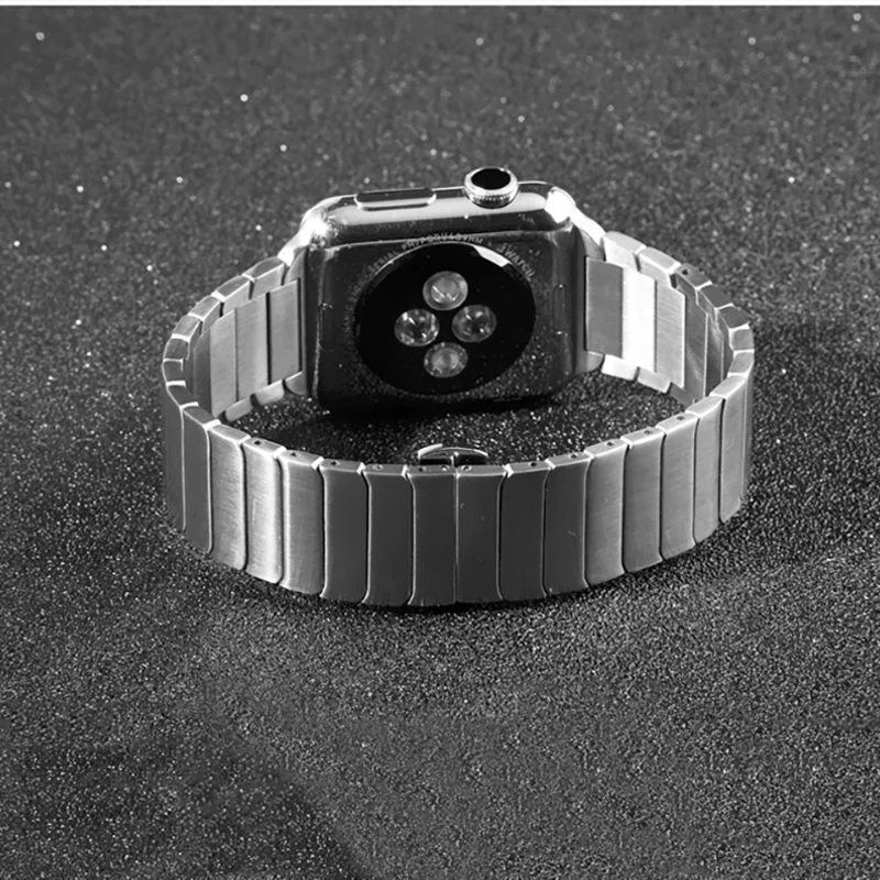 

CHYCET стальной ремешок для Apple Watch Band 44 мм 40 мм 38 мм 42 мм стальной ремень Смарт-часы браслет для HW22 T500 W26