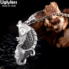 Подвески Uglyless из настоящего чистого серебра 999 пробы-рыбки для женщин этнические тайские серебряные рыбы полые Фотоэлементы без цепочки подарки ювелирные изделия