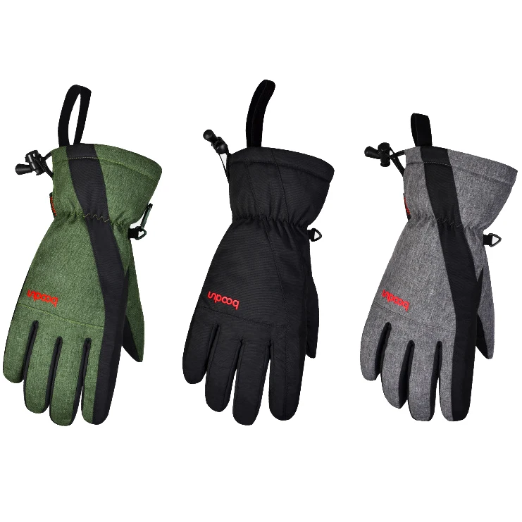 

CAMOLAND Waterproof Snowboard Skiing Gloves Women Men Seperated Finger Gloves Thermal Fleece Warm Snow Sports Mittens