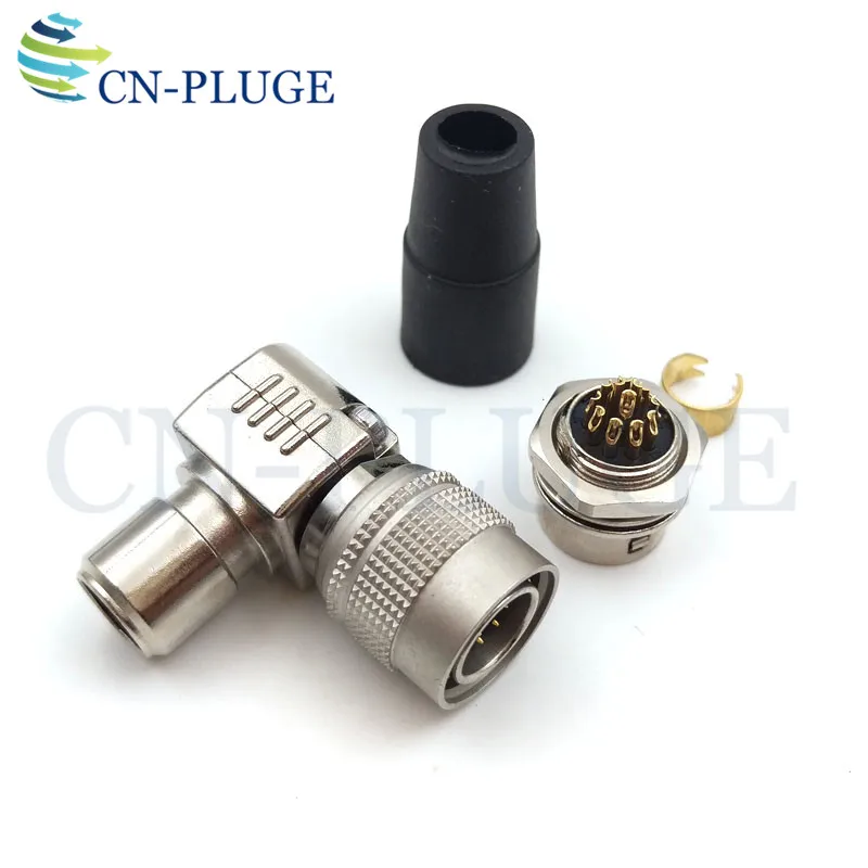 12-контактный разъем Hirose штекер и гнездо металлический на колено стандартные