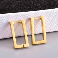 xiyanike 316l stainless steel gold color geometirc earrings 2021 trend hoop earrings for women fashion new gift party jewelry