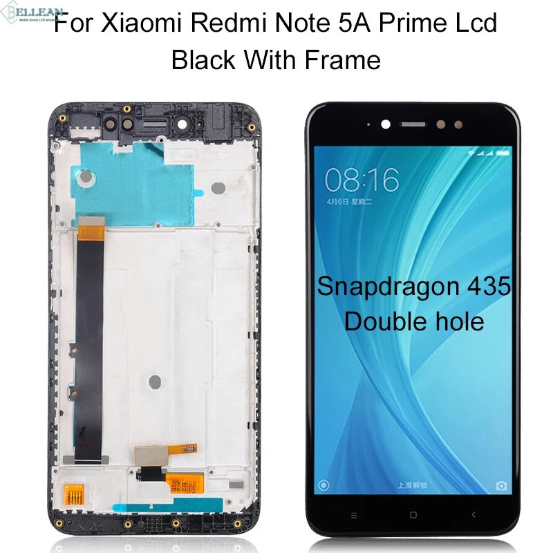 Dinamico для Xiaomi Redmi Примечание 5A дисплей Y1 Lite lcd кодирующий преобразователь сенсорного экрана в сборе Note 5A Prime lcd Y1 Lite дисплей+ рамка - Цвет: 4G Black With Frame