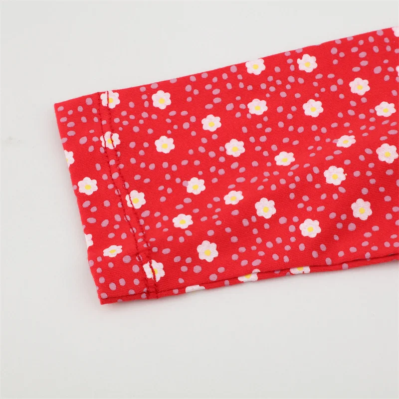 Girls Cartoon Dress Long Sleeve Cotton Chrismas Gift Cute Deer Print Princess Floral Kids Clothes | Детская одежда и обувь