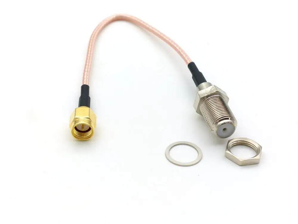 20 шт. F мама гайка перегородка к SMA папа RF Coax RG316 кабель|bulkhead| |
