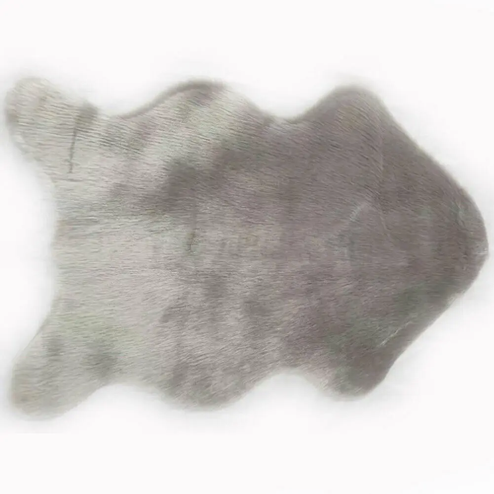 

Faux Sheepskin Chair Cover Seat Pad Soft Sofa Carpet Cushion Hairy pendulum Mat Solid Color Skin Fur Fluffy Rugs Bedroom blanket