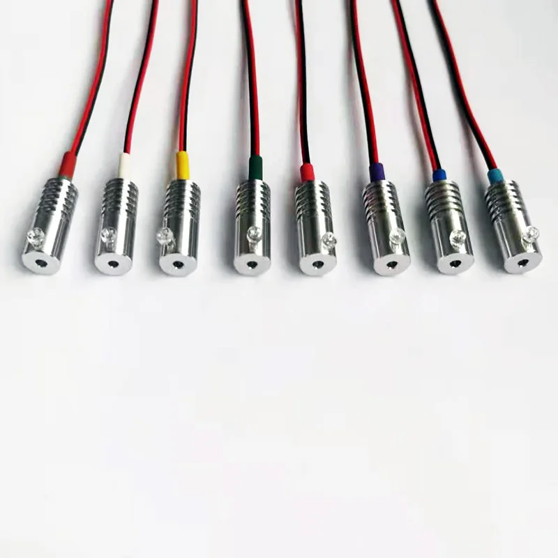 

12V optical fiber lamp monochrome 1.5W super bright automobile atmosphere lamp LED metal lamp cap optical fiber atmosphere lamp