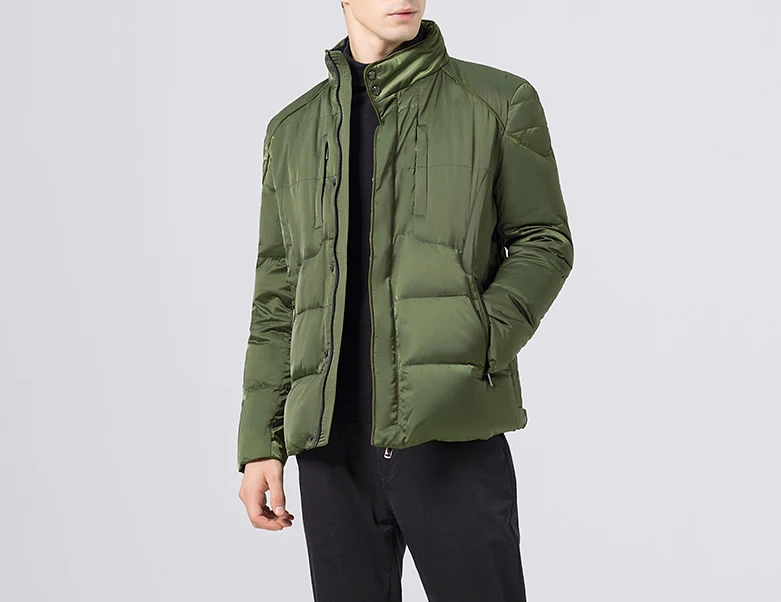 Vetement homme, мужское пуховое пальто, мужские зимние парки, короткая куртка snowimage, зеленый цвет, большие размеры xxxl, низкая цена