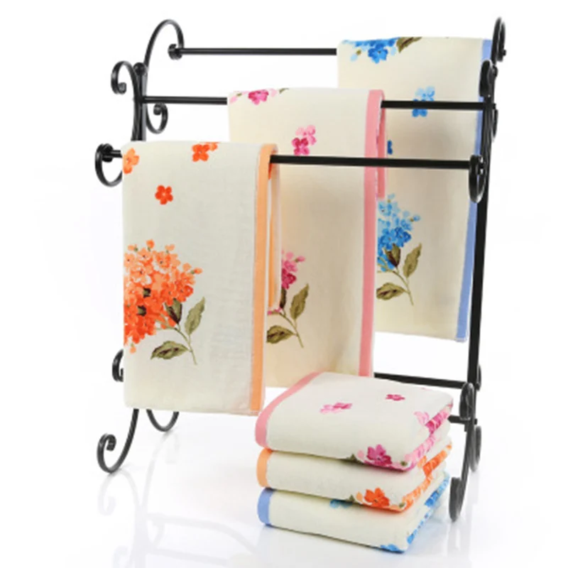 Брендовое хлопковое жаккардовое полотенце абсорбирующее быстросохнущее