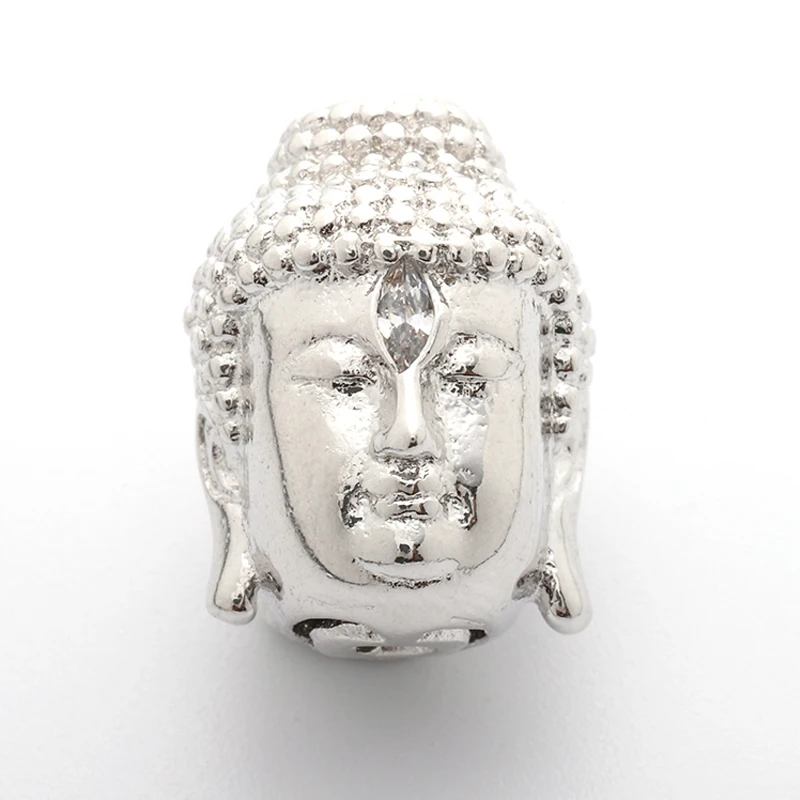 4 цвета 1 шт Оригинальные античные белые золотые медные бусины с головой Будды