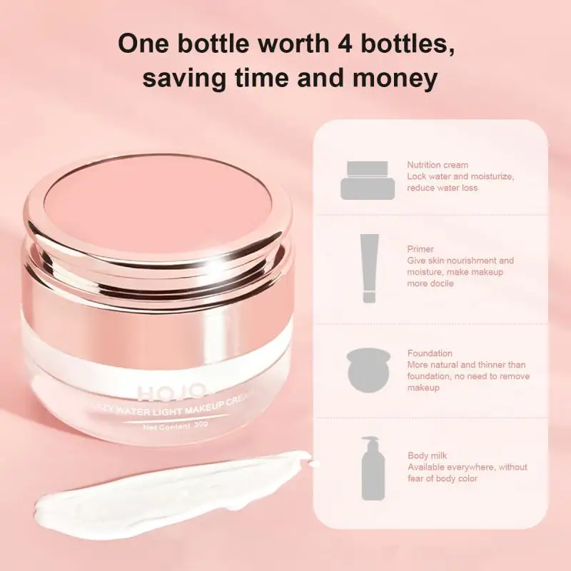 

Lazy Water Light Makeup Cream Waterproof Sweatproof Moisturizing Concealer TXTB1