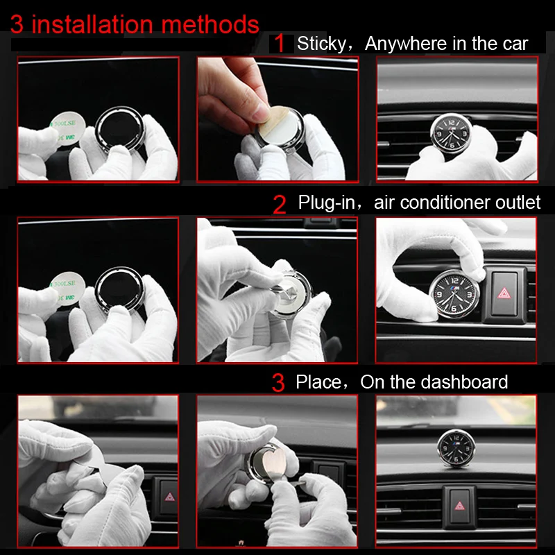 Автомобильные часы украшения интерьера авто Автомобильная приборная панель