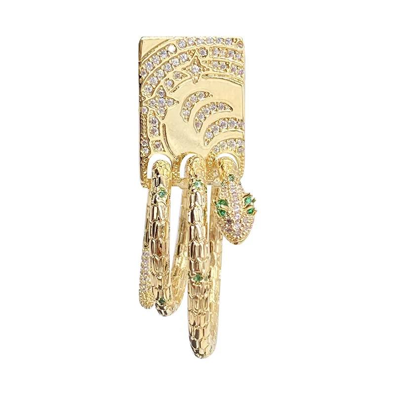 

Square star multi circle Snake Earrings women's fashion new earrings