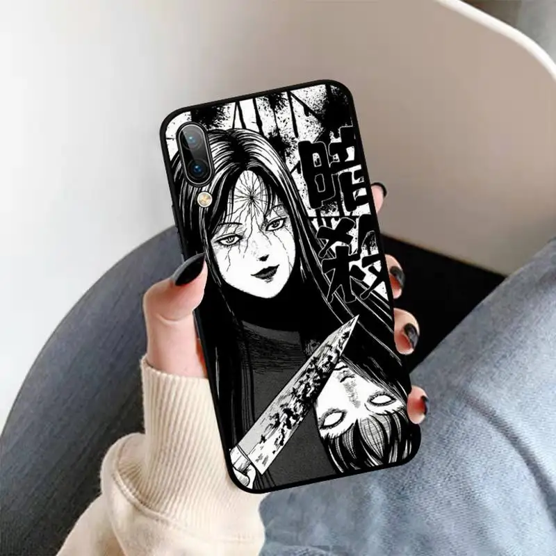 junji ito terror horror anime phone case for oppo a9 a7 a3s a1k f5 reno 2 z realme 6 5 pro c3 vivo y91c y51 y31 y19 y17 y11 v17 free global shipping
