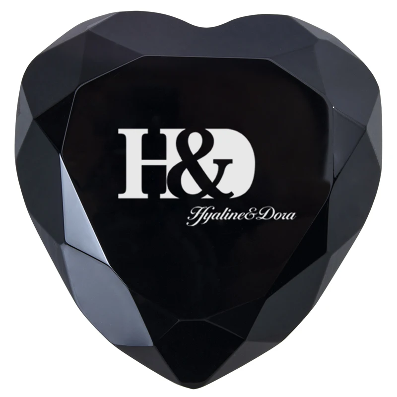 Black H& D 6 цветов 80 мм Хрустальное стекло с гравировкой в форме сердца пресс-папье креативный подарок для свадьбы, девичника, юбилея, дня рождения - Цвет: Black