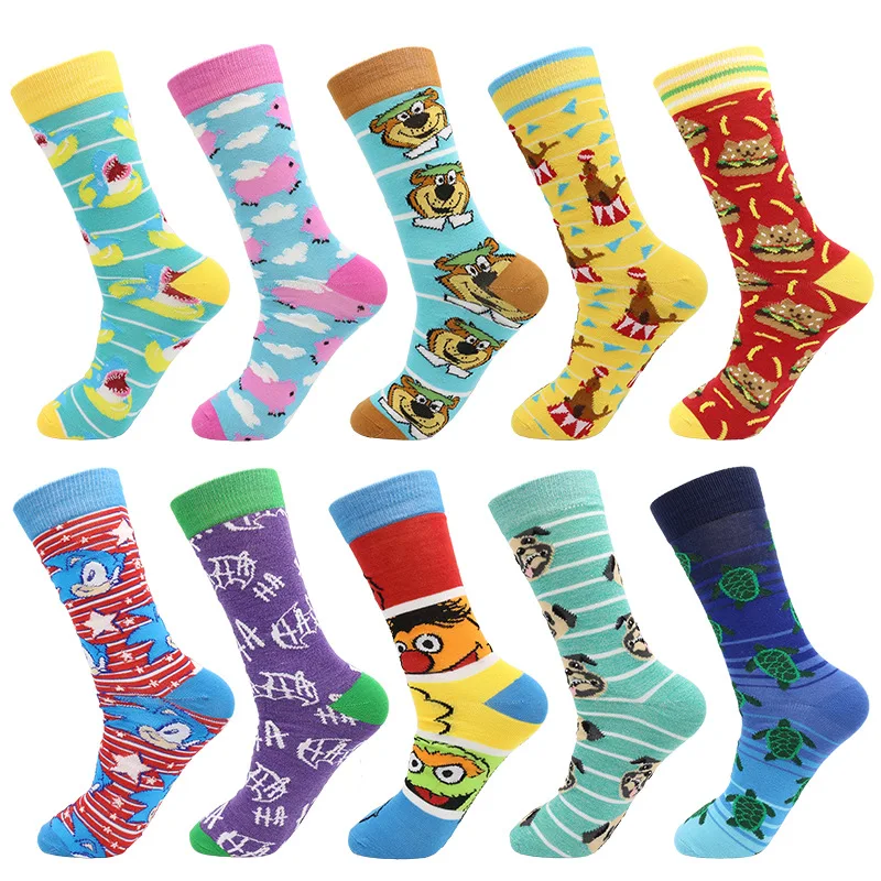 

Носки мужские из чистого хлопка, размеры 39-46, 2021