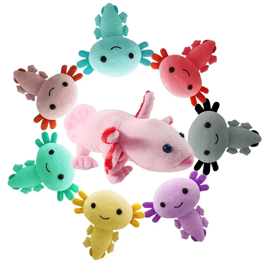 

Axolotl Plush Toy Kawaii Animal Axolotl Plushies Figure Doll Toy Cartoon Pink Axolotl Stuffed Doll 20cm Gifts For Kids Girls