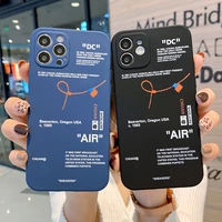 Cute Tides Brand Sneakers Phone Case For IPhone Mini Pro MAX Plus Luxury Label Letter Silicon Cover Coque