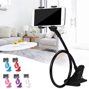 universal mobile phone holder flexible adjustable clip lazy arm phone holder home bed desktop mount bracket smartphone stand free global shipping