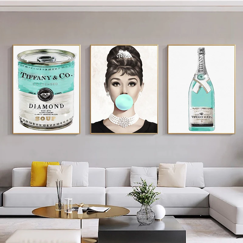 

Nordic Art Painting Character Marilyn Monroe Bubblegum Canvas Painting Print Posters Prints Modern Home Wall Decoration Painting