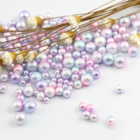 34568mm no hole wrinkle pearls round acrylic imitation pearl beads diy for jewelry making nail art phone decoration