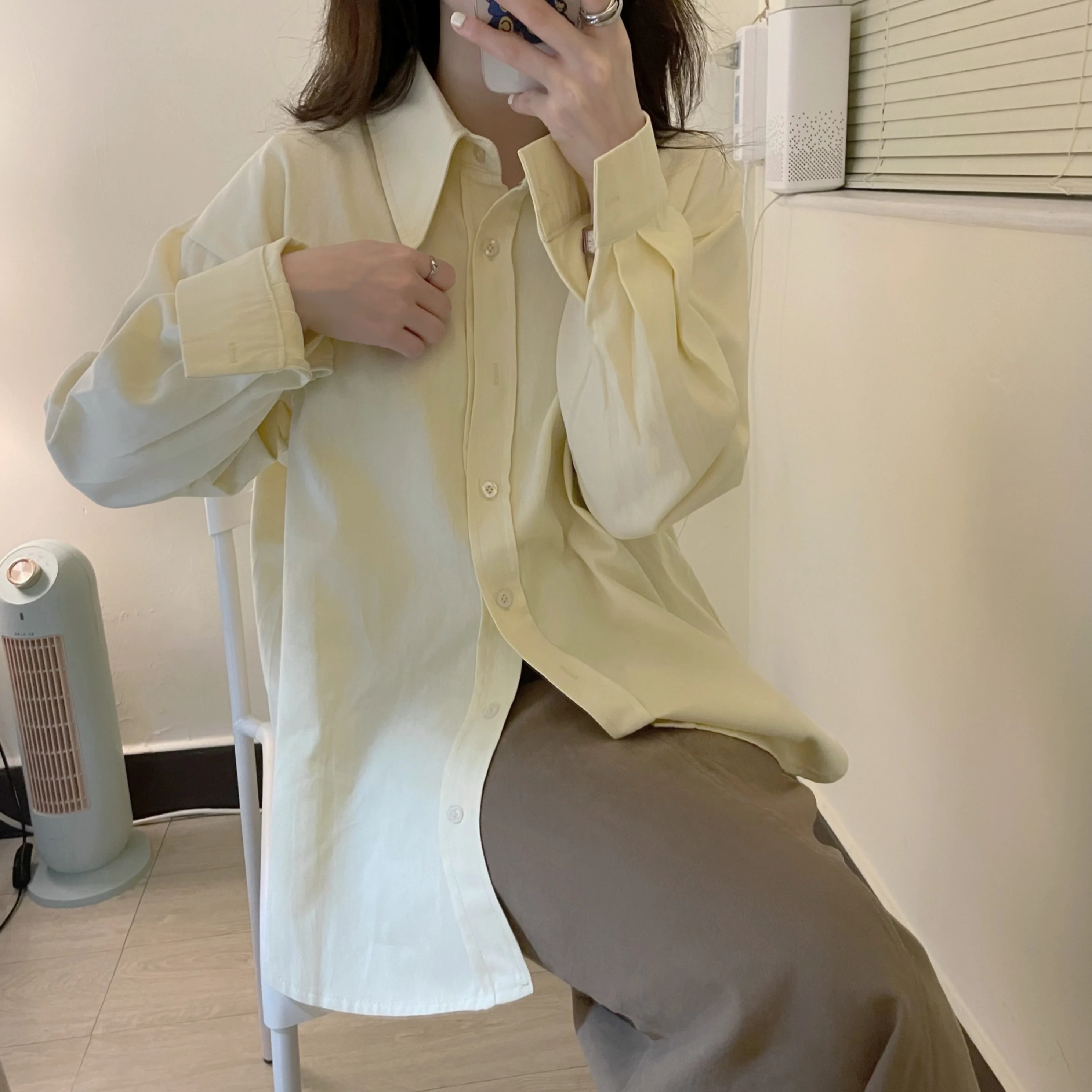 Универсальные минималистичные модные короткие однотонные Топы оверсайз 2021