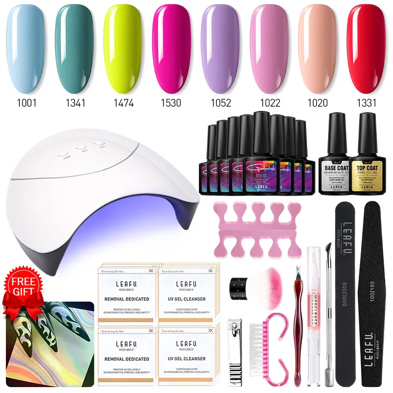 Modelones 36 Вт УФ-лампа для ногтей машина Гель-лак Наборы дизайна впитывающийся УФ