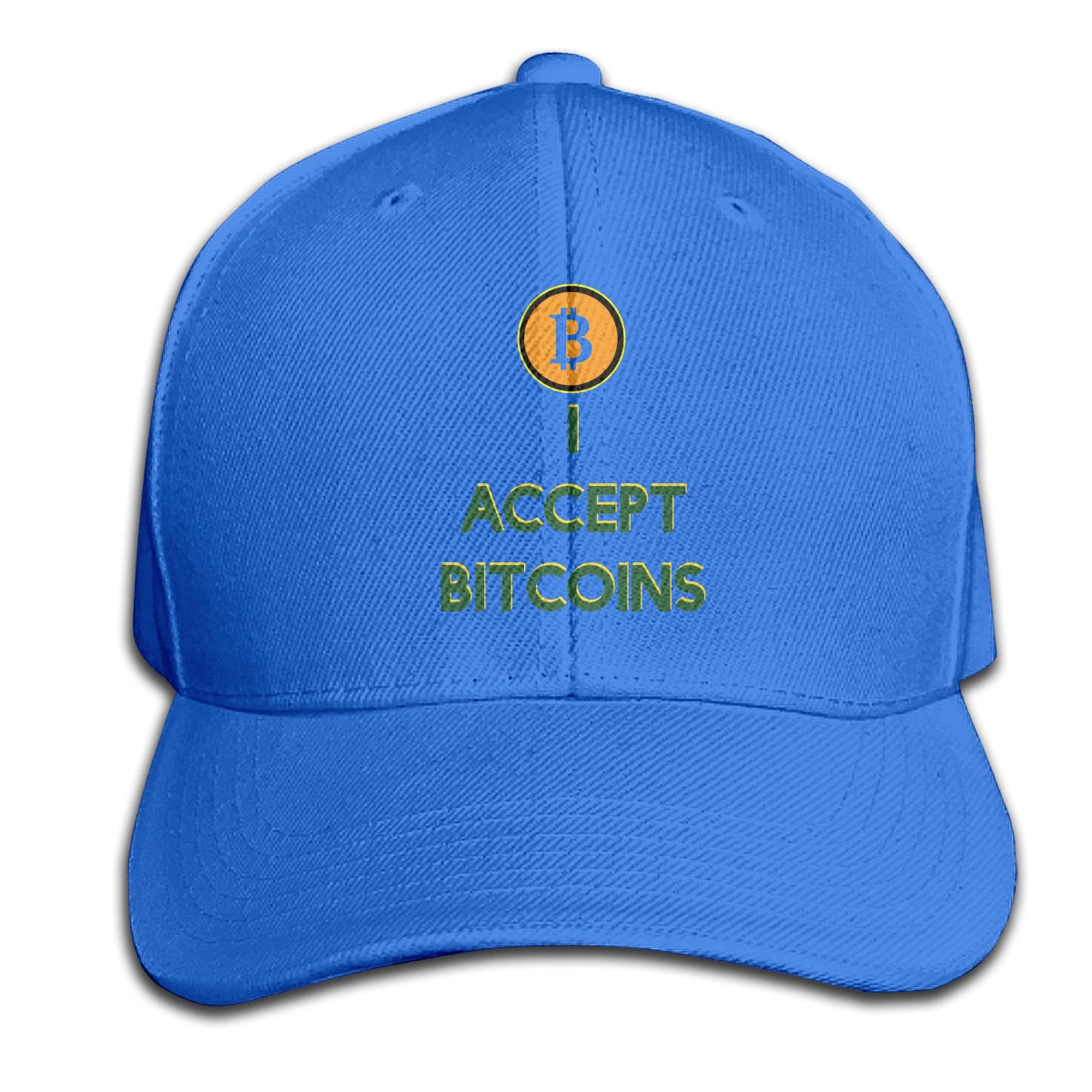 

I Accept Bitcoin man's woman Fashionable breathable Hip hop caps