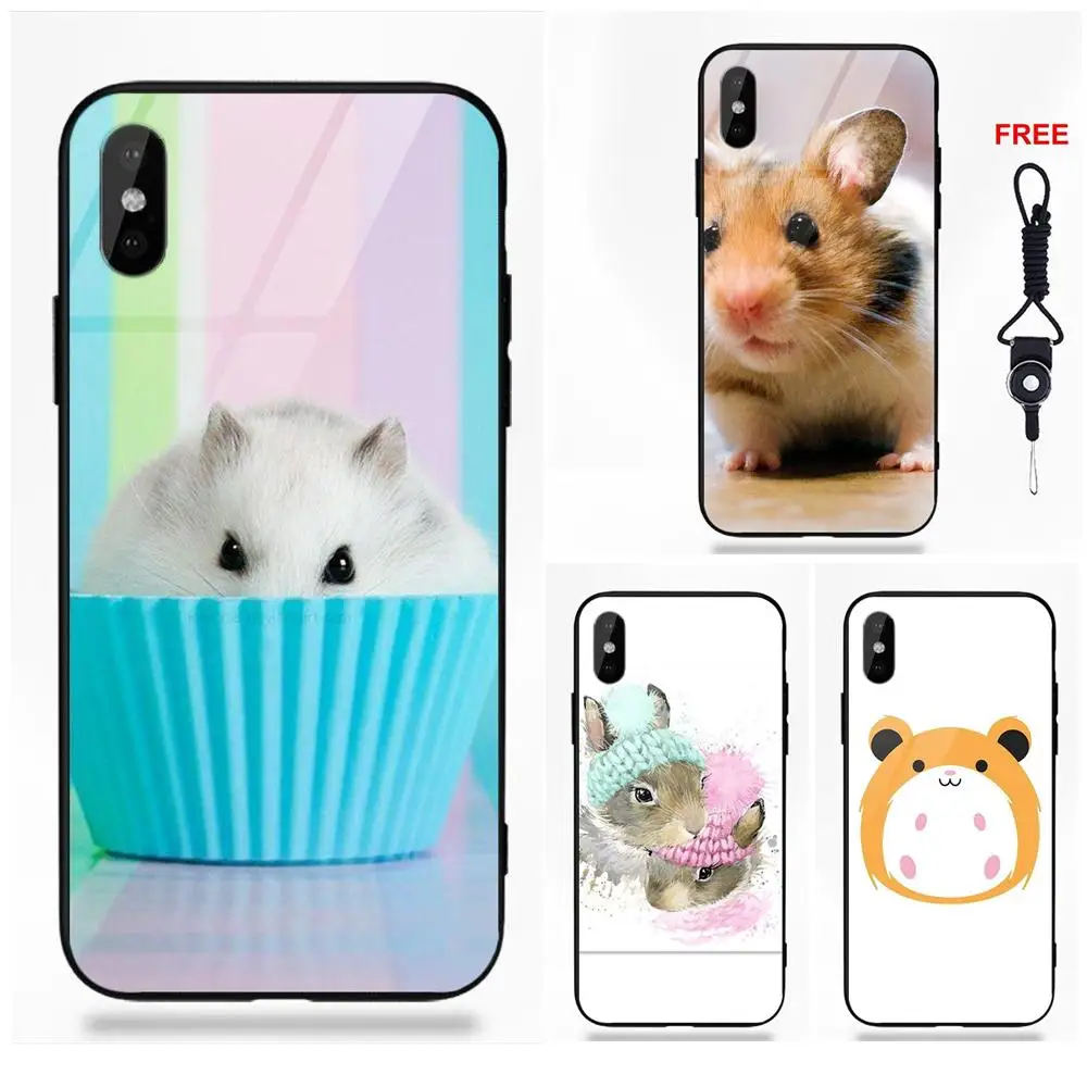 Симпатичное милое животное хомяк для Apple IPhone X XS Max XR 5 5C 5S SE 6 6S 7 8 Plus Цитата Мягкий