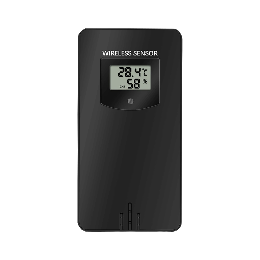 

2 Outdoor Sensors Touch Scree Wiless Weather Station Digital Alarm Clock Time Date Temperature Humidity Sensor Home Desk Clocks