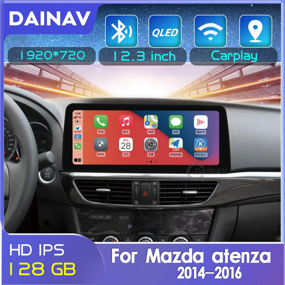 

12.3 inch Car Stereo Receiver 2 Din Android For Mazda atenza 2014 2015 2016 Car Radio Multimedia DVD player GPS Navigation