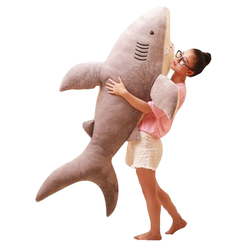 Dorimytrader 180cm Огромные мягкие животные Акула Плюшевые игрушки Фаршированные