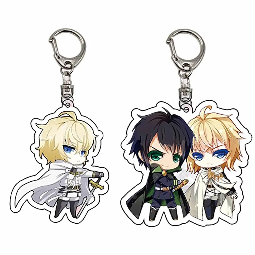 

CosNoble Seraph of The End Keychain Anime Yuichiro Hyakuya Cosplay Acrylic Key Ring Pendant