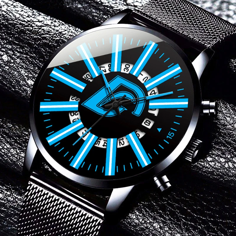 

Herren Uhren Top Brand Luxus Kalender Quarz Armbanduhr Manner Business Schwarz Edelstahl Mesh Gurtel Uhr relogio masculino