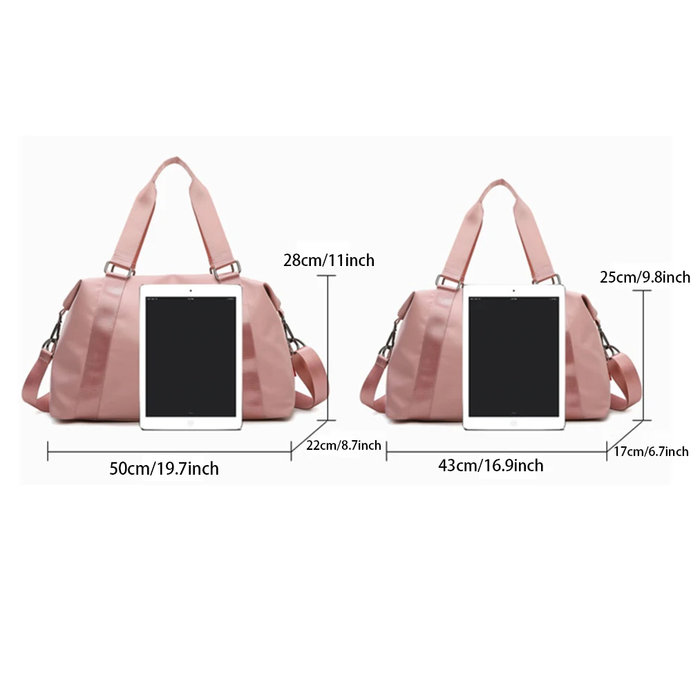 Large Capacity Travel Bags Women Cabin Tote Bag Handbag Nylon Waterproof Shoulder Bag Lady Fashion Weekend Gym Bag for Female