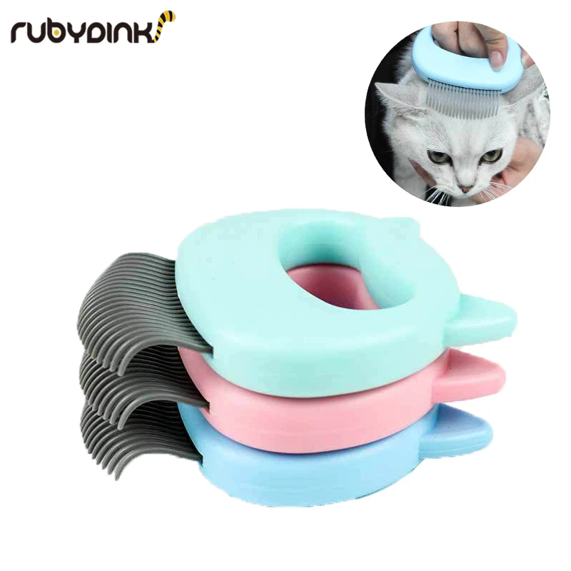 Массажная плавающая расческа для шерсти домашних животных кошки котенка щенка