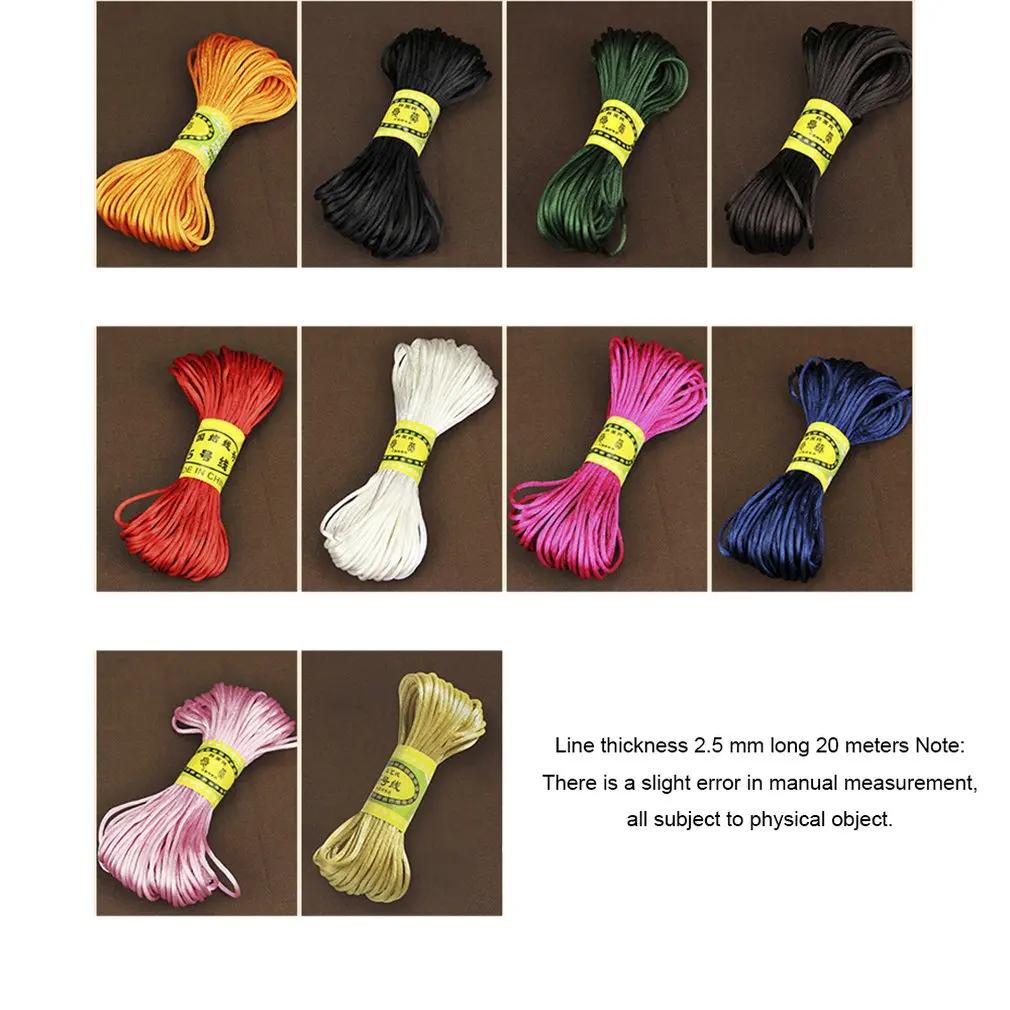Прочный Нейлон Китайский узел Бисероплетение Ювелирный шнур нить проволока DIY