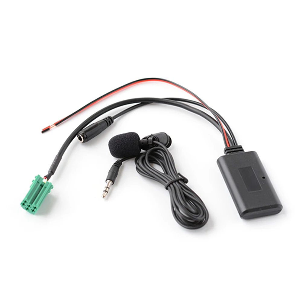 Автомобильный AUX аудио Bluetooth-совместимый адаптер BT модуль с микрофоном громкой