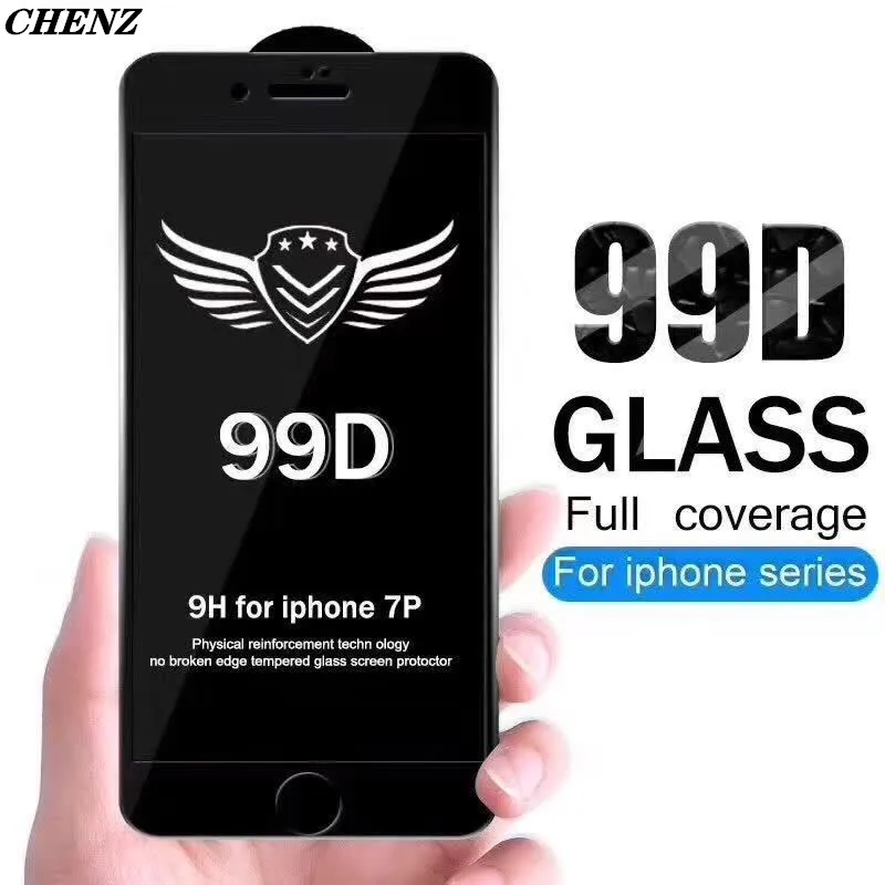 

99D Protective film Tempered Glass For iphone 12 Mini 11 pro Max XR X XS Max 8 7 6 6s Plus Accessories glass Screen Protector