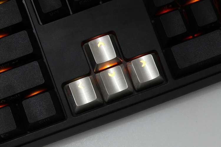 Металлические колпачки для клавиш с подсветкой серебряного цвета Cherry Mx Switch