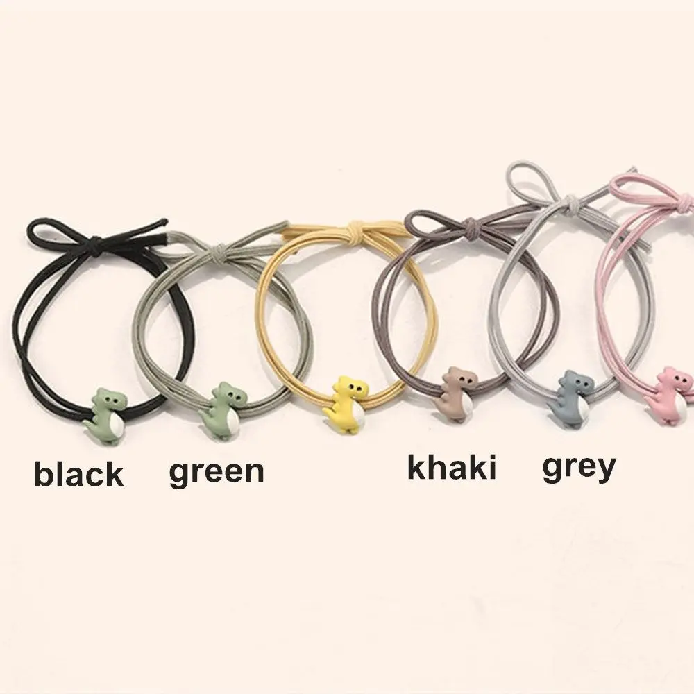 New Cartoon Dinosaur Tie Hair Rubber Band Head Rope Ring Couples Hand Strap Friendship Bracelet |