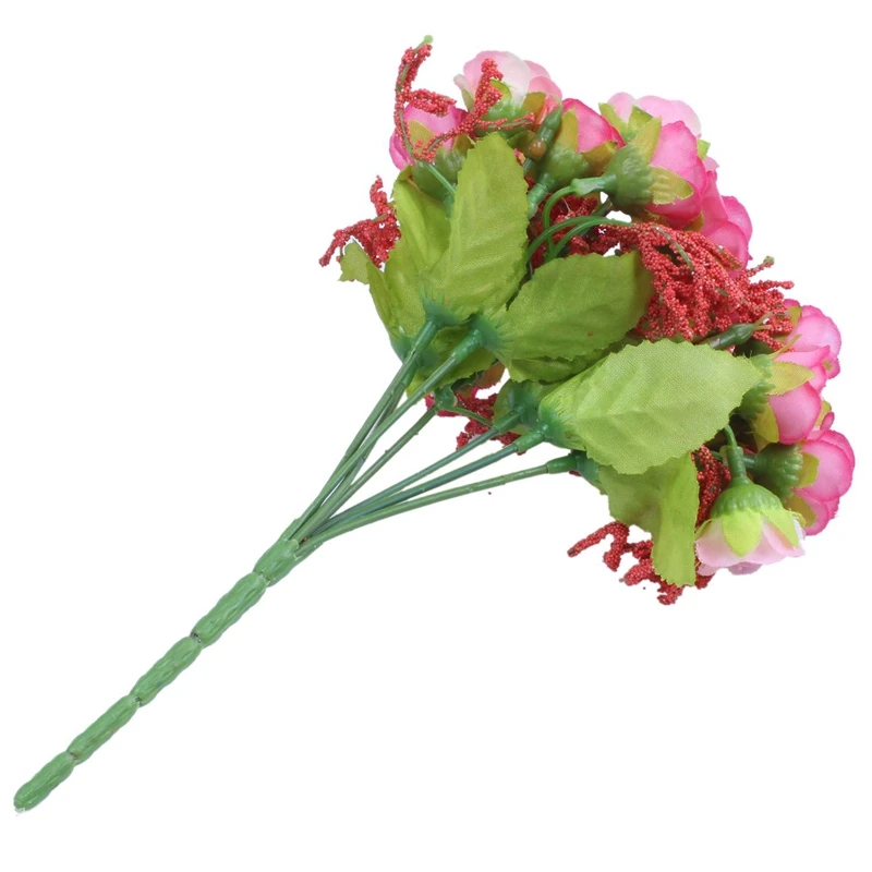 21Pcs Artificial Rose Flower Bouquet Heads & 1Set Beauty Diamond Painting Embroidery Girl Handcraft Drawing Arts Drill Ha | Дом и сад