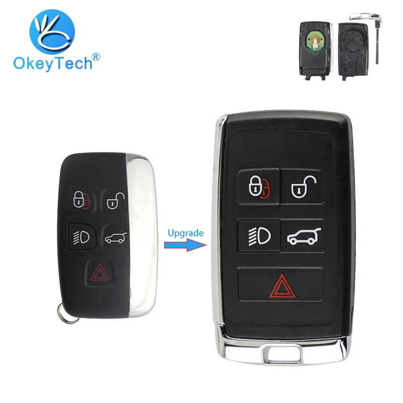OkeyTech для Range Rover Discovery Freelander 2 LR2 Sport Evoque смарт ключ автомобиля 433 МГц PCF7953 чип 5 кнопок