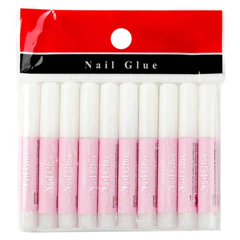 10 шт./компл. прозрачный не маркирующий клей для ногтей ложные наконечники клейкая