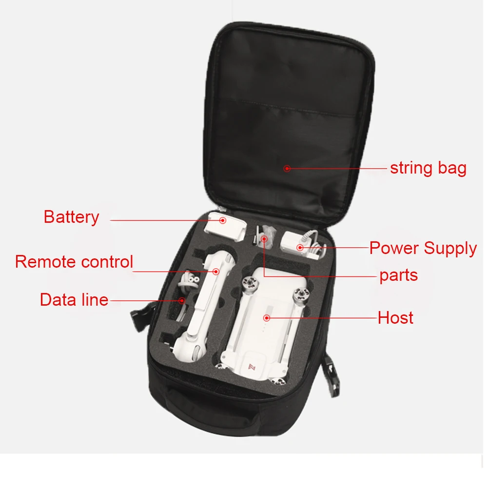 

Wear Resistant Portable Storage Carrying Crossbody Durable Shockproof Nylon Single Shoulder Travel Protective Drone Bag