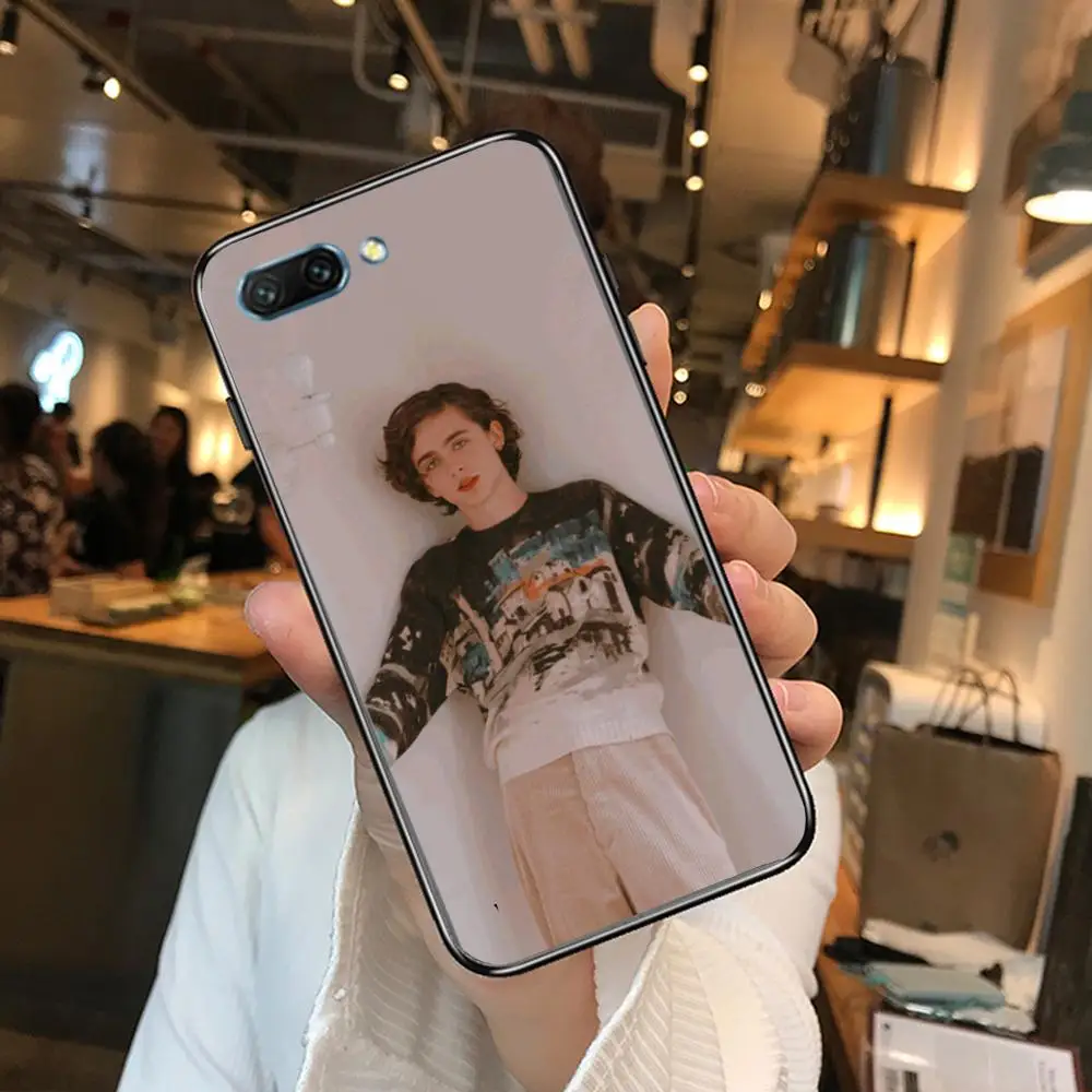 

TimotheChalamet Case clear Phone Case For Huawei Honor 10 9 8 7 N Pro Lite A C RU Black Etui Coque Hoesjes comic fashion