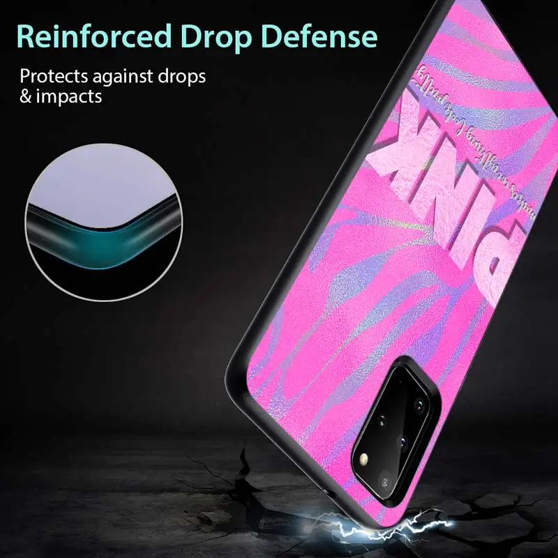 

LOVE PINK Fashion for Samsung S20 FE Ultra Plus A91 A81 A71 A51 A41 A31 A21S A11 A72 A52 A42 A32 A12 A02S Phone Case