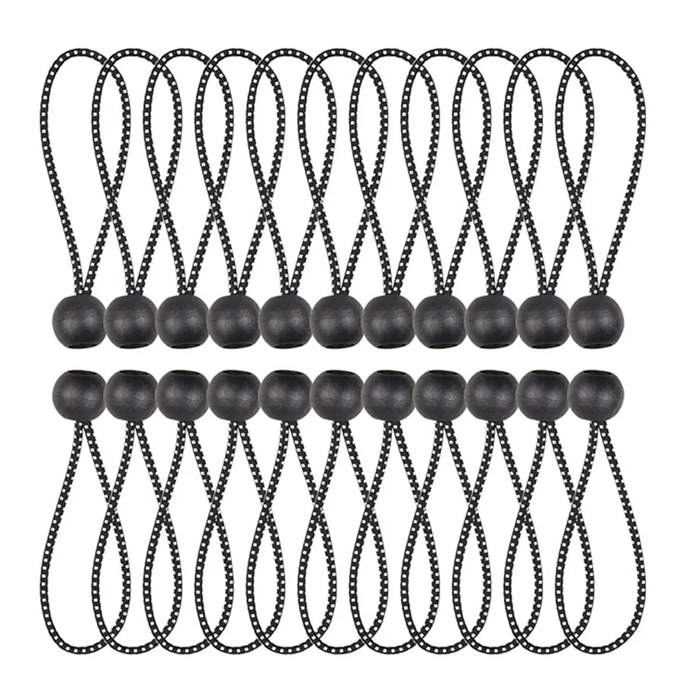 

20pcs/set Tarpaulin Oxford Rope Elastic Strapping Ball Bungee Cord Outdoor Tent Canopy Tarp Elastic Oxford Rope Tie Accessories