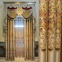european style curtains for living dining room bedroom high end luxury embroidered curtains and window screens customized