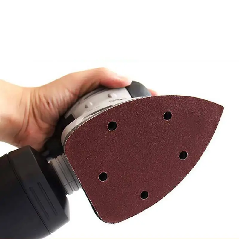 Треугольная наждачная бумага мышка с отверстием Ассорти 60 80 120 240 гритов 40 шт